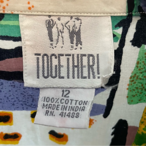 Vintage Together! Southwestern Watercolor Print Belted Dress - Picture 5 of 9